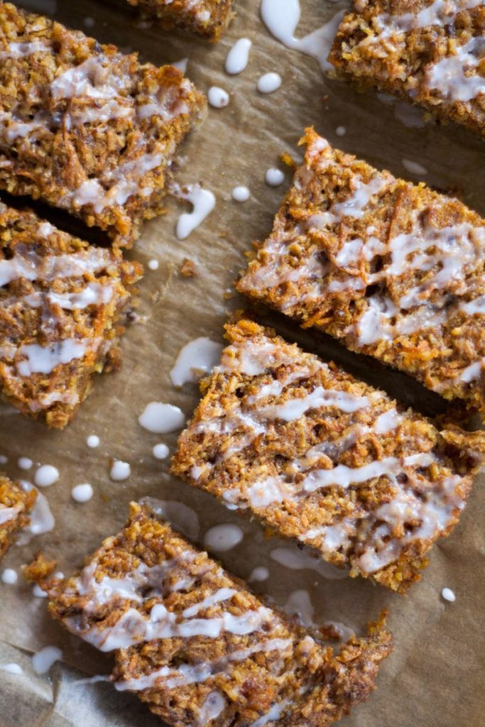 vegan carrot cake bars