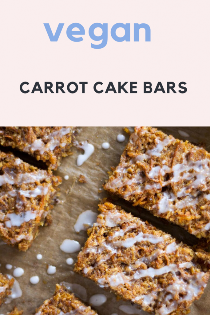 vegan carrot cake bars