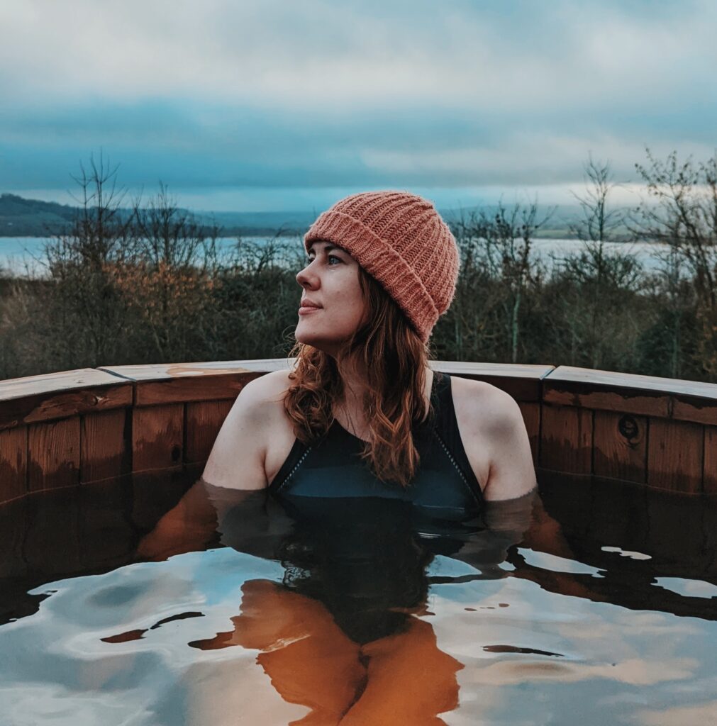 wooden hot tub