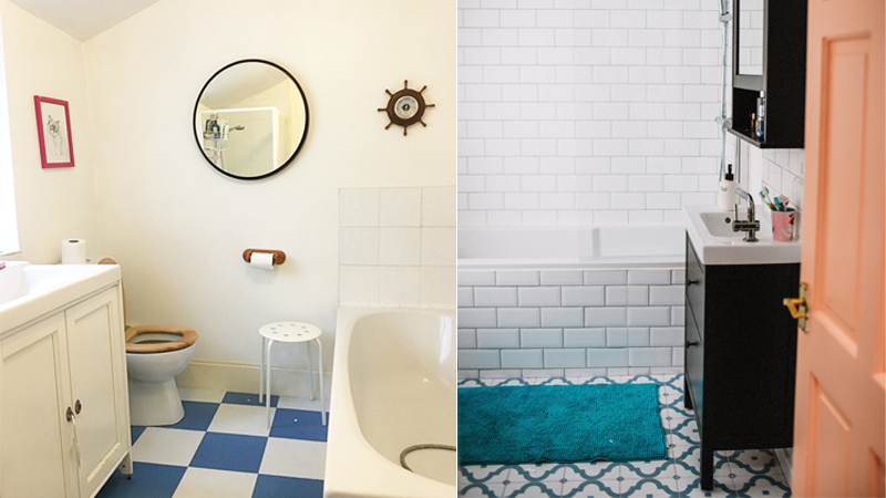 before and after bathroom renovations