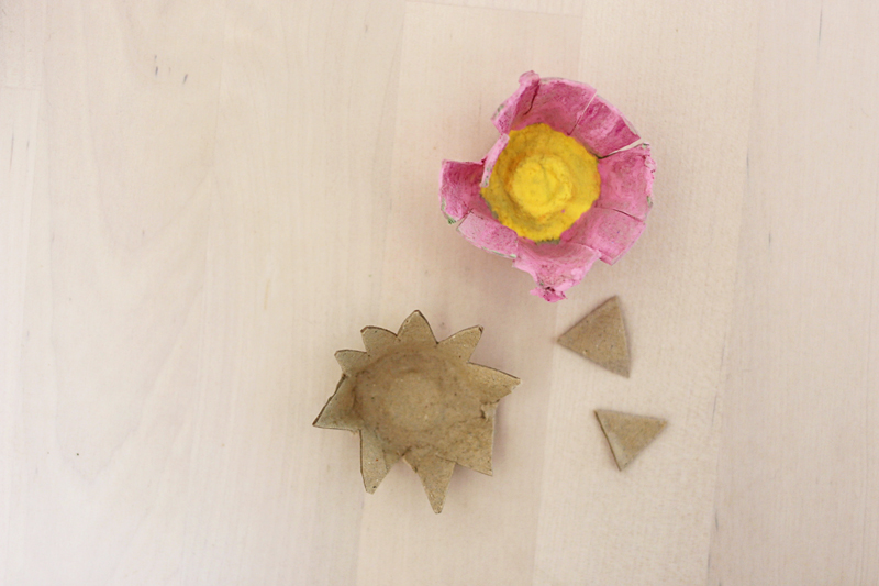 cardboard flowers