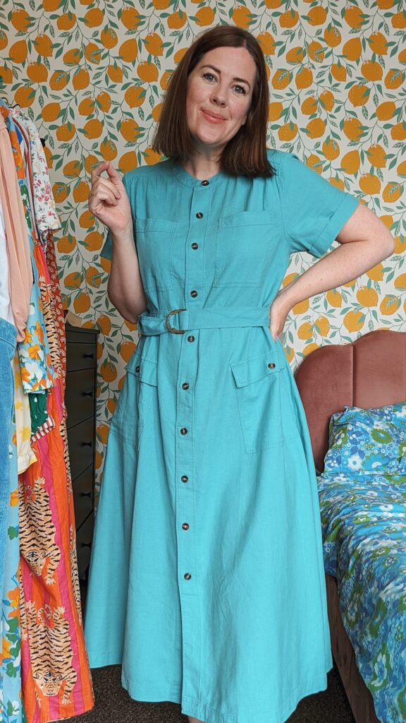 White Stuff Hazel Linen Blend Shirt Dress