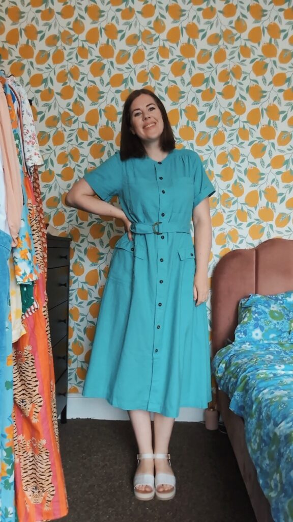White Stuff Hazel Linen Blend Shirt Dress