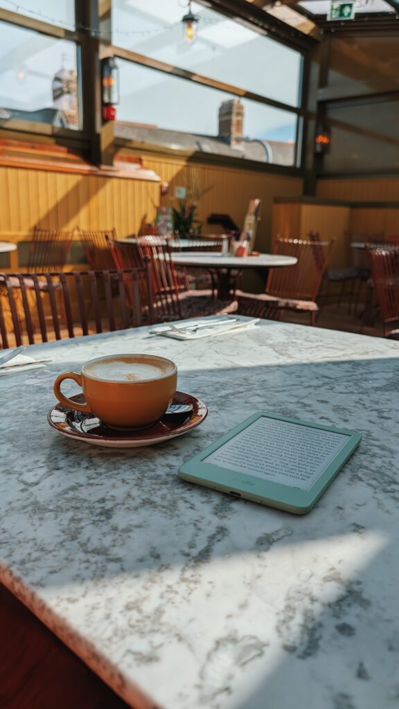 coffee and kindle