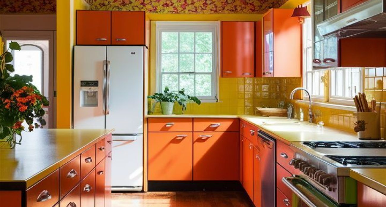 colourful kitchen